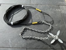 0.7KG grapnel  anchor Kit 3ft Chain 40ft  rope   Kayak Canoe Sup Paddle Board