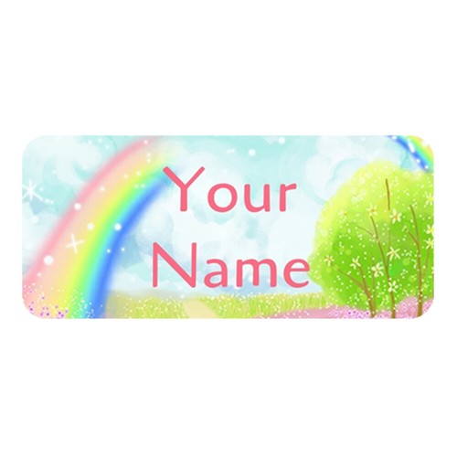 Rainbow stick clothes - on,