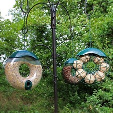 Hanging Wild Bird Feeder 3pcs Seed Nut Fat Ball Garden Feeding Station Donut