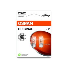 2x Genuine Osram Original W5W (501) 5w 12v Clear Bulbs [2825-2BL]