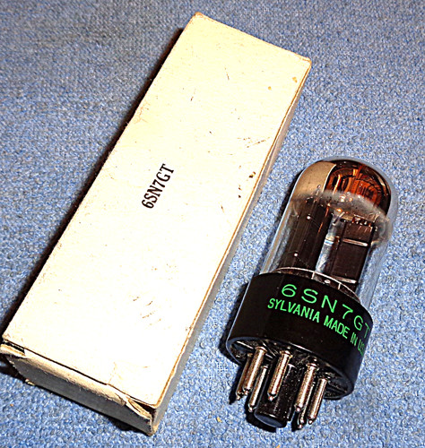 Nos sylvania 6sn7gt vacuum - 1,