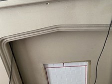 Nice creame marble fireplace, hearth and its Frame