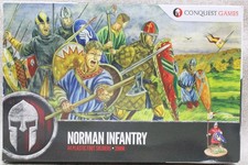 28mm Medieval NORMAN INFANTRY x44 Boxed Set Complete Conquest Games 33868