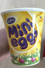 Cadbury Logo Yellow Vintage Ceramic mini eggs Cup – authentic