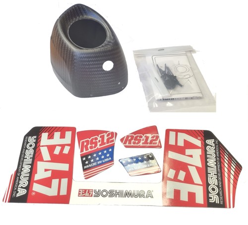 Yoshimura rs12 end - cap, carbon