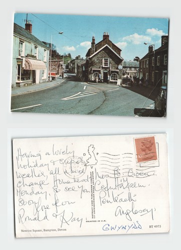 Postcard newton square - postcard,