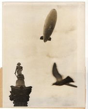 Goodyear Airship Europa Blimp Nelsons Column Trafalgar Square London 1972 Photo