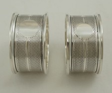 Pair Sterling Silver Napkin