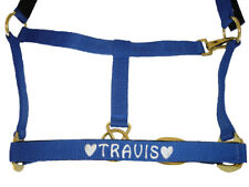 Personalised Embroidered Padded Headcollar with Heart Motif All Sizes From £9.90