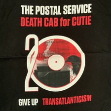 THE POSTAL SERVICE DEATH CAB FOR CUTIE NEW BLACK SIZE MEDIUM T-SHIRT