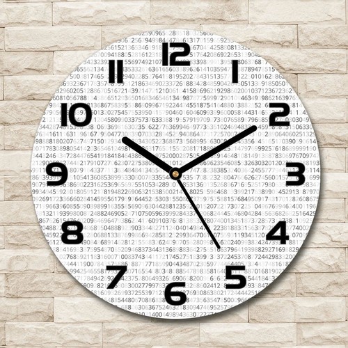 Wall clock round real - wall, glass
