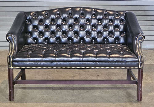 Chesterfield black leather - black,