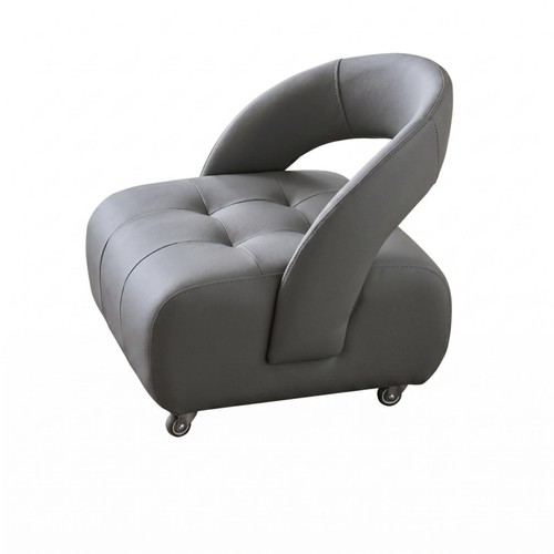 Padded rolling vanity chair - padded,