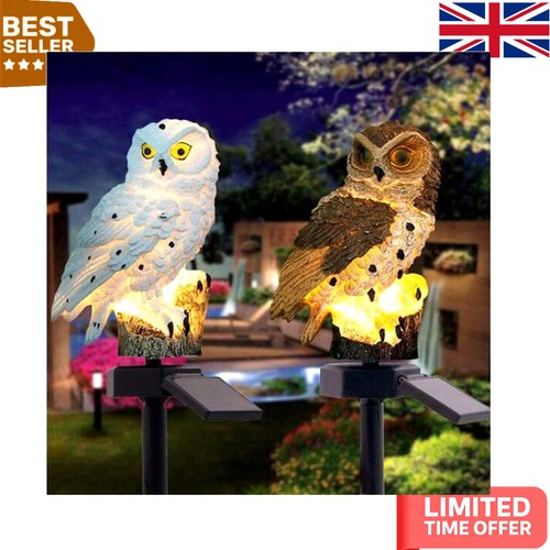 Art deco owl solar - owl, led