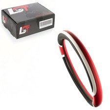 Steering Wheel Cover Ø 38x9 cm Black Red White for PORSCHE