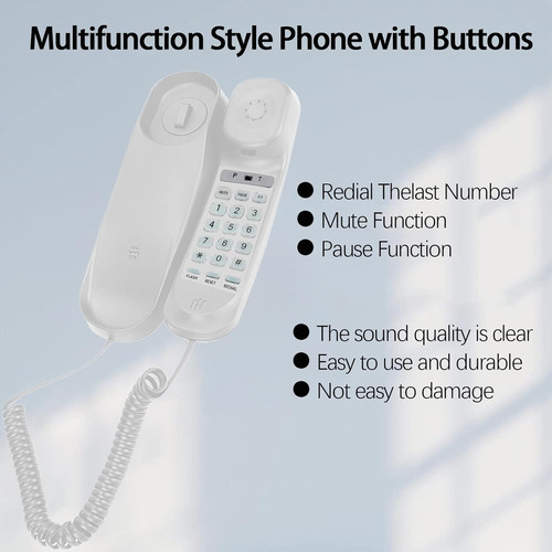 Corded landline phone with - corded,