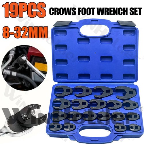 19pcs metric crowfoot wrench - 19pcs,