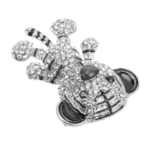 Rhinestone brooch tiger - rhinestone,