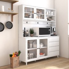 Large White Kitchen Hutch