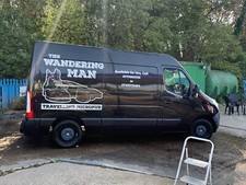 A mobile micropub, branded gazebo bar and seating all in a Vauxhall Movano van