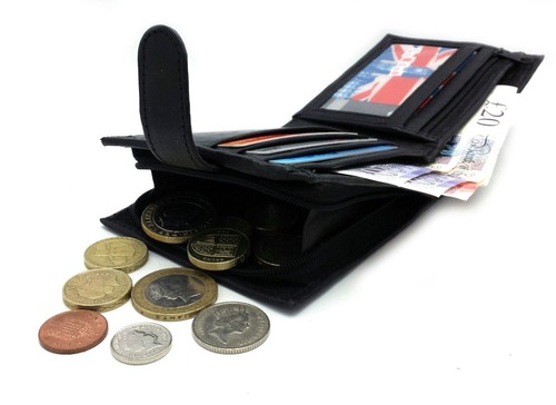 Mens leather wallet rfid - mens,