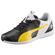 Men's PUMA FERRARI EVOSPEED 1.4 Casual Shoes, 305555 01 Sizes 8-11 black-vibran 