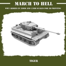 German TIGER Tank - 28mm -