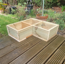 Large Corner Wooden Decking