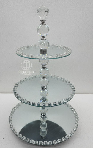 Tier mirrored glass cake - 3,