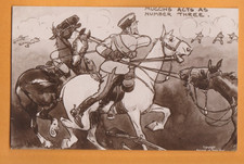 Comic- WW1 Military- Muggins acts as number three. Tom Browne.   Postcard