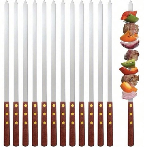 12pcs stainless steel bbq - stainless,