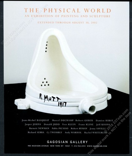 2002 marcel duchamp urinal - duchamp,
