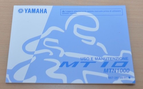 Yamaha mt10 mtn 1000 uso - uso, e