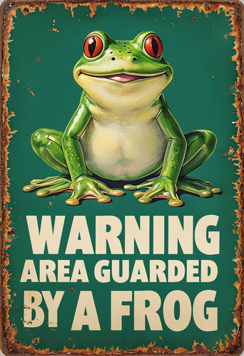 Warning area guarded frog - area, a
