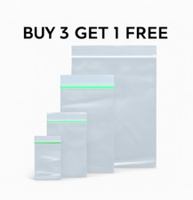 100 Clear Bags Resealable