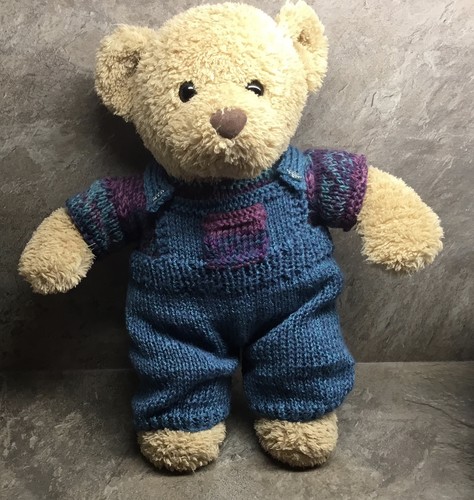 Hand knitted teddy bear - hand,
