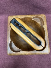 Vintage Nissen Digsmed Denmark Square Wood Bowl & Nutcracker Danish Teak MCM