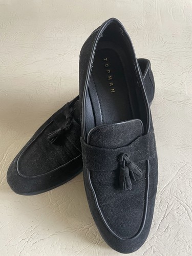 Black suede tassel - suede,