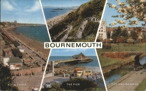 Vintage bournemouth postcard - vintage,