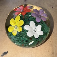 Briefbeschwerer Paperweight FRANK EISNER / MONCRIEFF GLASSWORKS Four Flower