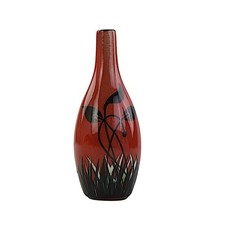Poole Pottery, Bud Vase, Red Floral