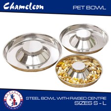 Puppy litter feeding Dog bowl Stainless Steel  Food Water Bowl  3 sizes