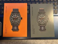 2 ZENITH PORTER YOSHIDA WATCH POSTCARDS JAPAN RARE PILOT MINT COLLECTOR SWISS