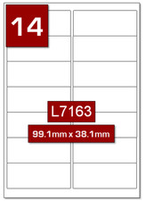 L7163 14TV Address labels per