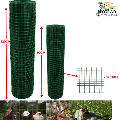 Pvc coated mesh wire green - pvc,