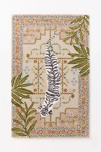 Hand tufted wool rug - wool,