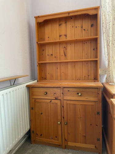 Pine dresser cabinet - pine, cupboard