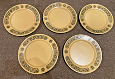 5 x Kiln craft , Ironstone Staffordshire  10" dinner plates