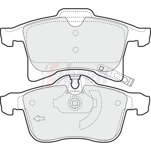 Brake pads set - set, for