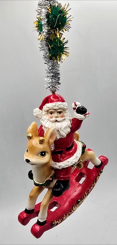 Santa reindeer rocking horse - santa,